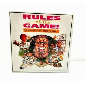 Rules of the Game! Sports Trivia Board Game Vintage 1995 NEW SEALED